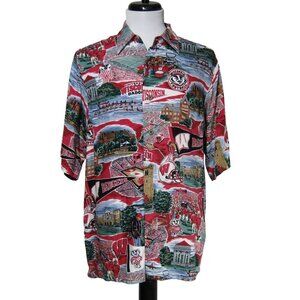 VTG Reyn Spooner S WISCONSIN BADGERS NCAA Big 10 Football Bucky Madison Shirt